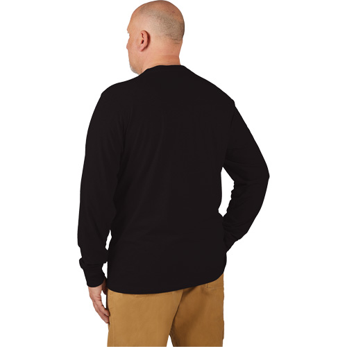 Hybrid Work Tee Shirt, Men's, Small, Black TGS INDUSTRIEL