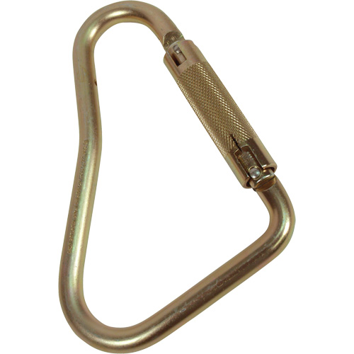 Offset D-Shaped Carabiner, Steel, 5000 lbs Capacity TGS INDUSTRIEL