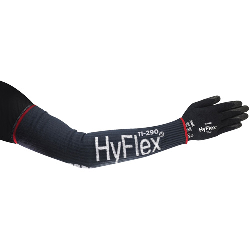 HyFlex&reg; Wide High Cut Compression Sleeve, 18", Kevlar&reg;/Polyamide/Spandex/Stainless Steel, Blue TGS INDUSTRIEL