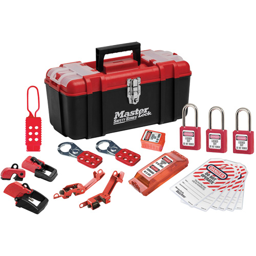 Trousse de cadenassage avec serrures en thermoplastique Zenex, Ensemble &eacute;lectrique, 20 composants compris TGS INDUSTRIEL