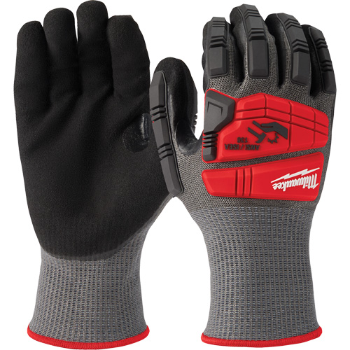 Gants r&eacute;sistants aux chocs et aux coupures, Taille Grand, Calibre 18, Rev&ecirc;tement Nitrile, ANSI/ISEA 105 niveau 5 TGS INDUSTRIEL