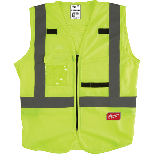 Safety Vest, High Visibility Lime-Yellow, Medium/Small TGS INDUSTRIEL
