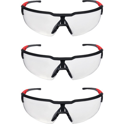 Safety Glasses, Clear Lens, Anti-Scratch, ANSI Z87+/Meets/Exceeds CSA Z94.3 TGS INDUSTRIEL