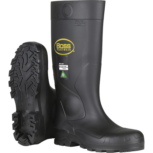 Botte de s&eacute;curit&eacute; compl&egrave;te Boss Dynamic, PVC, Embout Acier, Pointure 6, Semelle R&eacute;sistant aux perforations TGS INDUSTRIEL