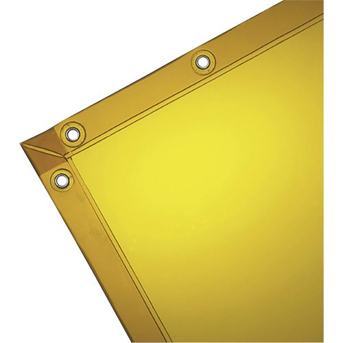 Welding Curtain, 72" x 96", High Transparency, Yellow TGS INDUSTRIEL