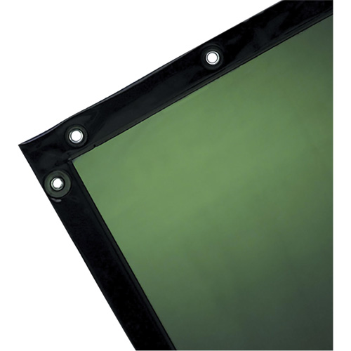 Welding Curtain, 72" x 72", Moderate Transparency, Green TGS INDUSTRIEL