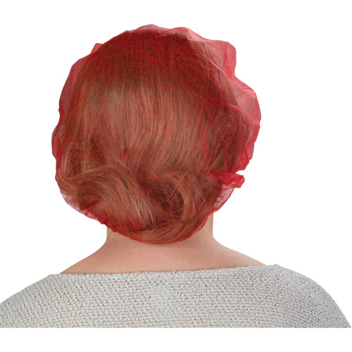 Bonnets bouffants, Polypropyl&egrave;ne, 21", Rouge TGS INDUSTRIEL