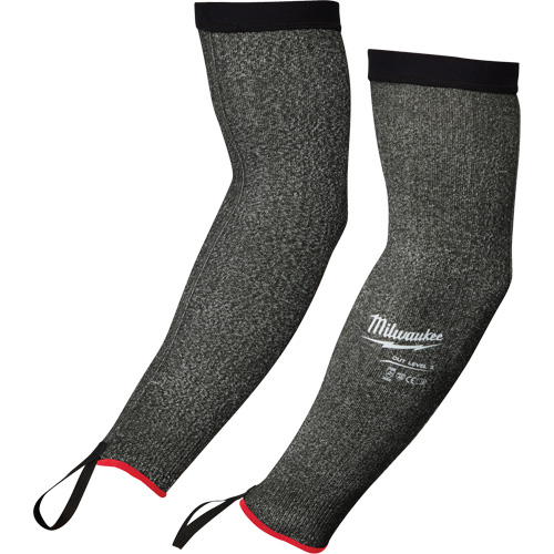 Manches de protection, Poly&eacute;thyl&egrave;ne, 16", ANSI/ISEA 105 niveau 5/EN 388 niveau E, Gris TGS INDUSTRIEL