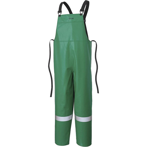 P43 035 CA-43&reg; FR Chemical- & Acid-Resistant Safety Bib Pants, Small, Green TGS INDUSTRIEL
