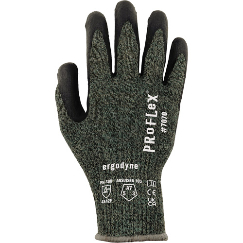 ProFlex 7070 Nitrile Coated Cut-Resistant Gloves, Size Small, 13 Gauge, Nitrile Coated, Aramid Shell, ASTM ANSI Level A7/EN 388 Level F TGS INDUSTRIEL