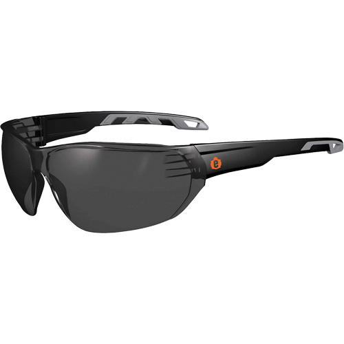 Skullerz VALI Frameless Safety Glasses, Smoke Lens, Anti-Fog/Anti-Scratch, ANSI Z87+/Meets/Exceeds CSA Z94.3 TGS INDUSTRIEL
