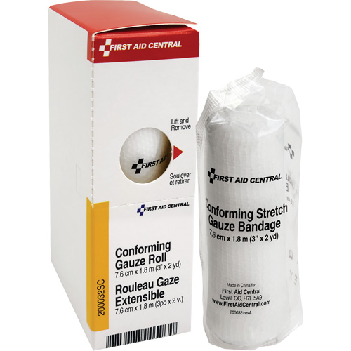 Recharge de bandage en gaze &eacute;tirable et conforme SmartCompliance, Rouleau, 6' lo x 3" la, St&eacute;rile, Dispositif m&eacute;dical Classe 1 TGS INDUSTRIEL