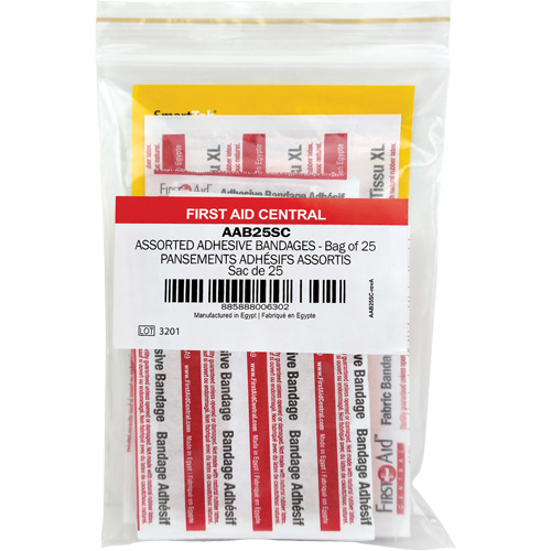 SmartCompliance&reg; Refill Adhesive Bandages, Assorted, Fabric/Plastic, Non-Sterile TGS INDUSTRIEL