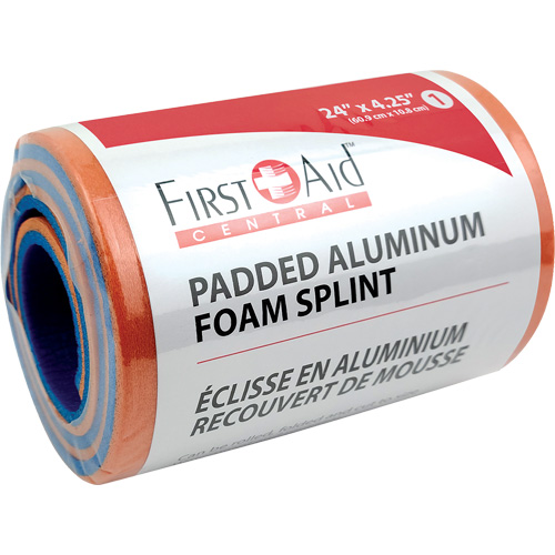 Splint, Multipurpose, Aluminum Foam Padded, 24", Non-Medical TGS INDUSTRIEL