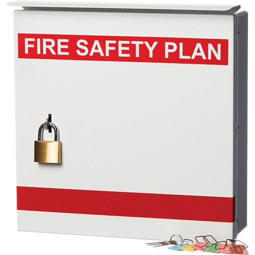 Boîte pour plan de s&eacute;curit&eacute; en cas d'incendie TGS INDUSTRIEL