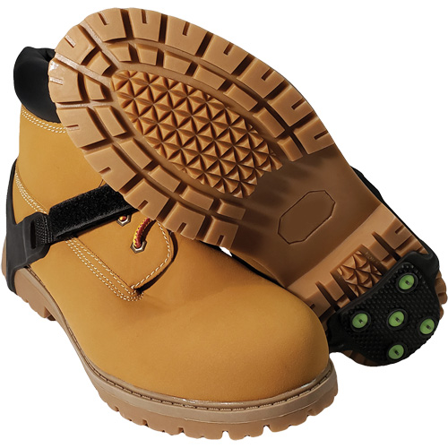 Dispositif de traction de talon Icetred, Caoutchouc/Carbure de tungst&egrave;ne, Traction Crampon, Taille unique TGS INDUSTRIEL