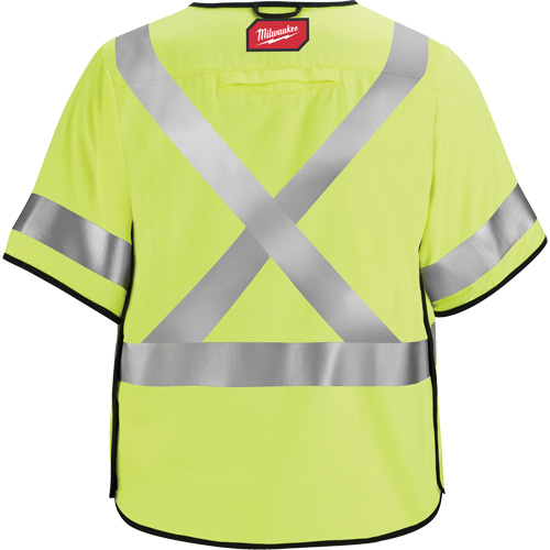 Breakaway Mesh Safety Vest, Black/High Visibility Lime-Yellow, Medium/Small TGS INDUSTRIEL