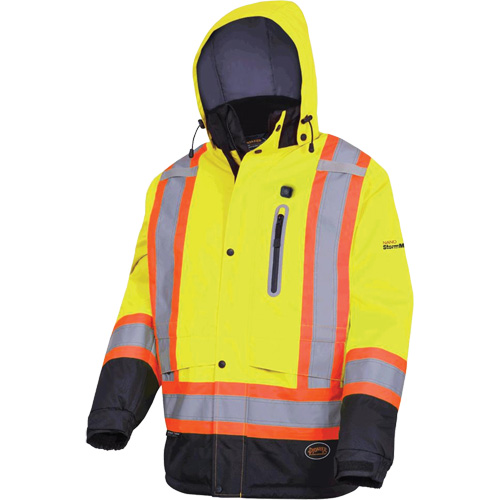 5408 Veste imperm&eacute;able &agrave; isolation thermique, Hommes, Petit, Jaune lime haute visibilit&eacute; TGS INDUSTRIEL