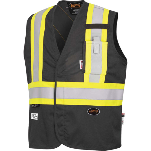 7729 FR-Tech&reg; Flame-Resistant Arc Safety Vest, Small, Black, 10 cal/cm² TGS INDUSTRIEL
