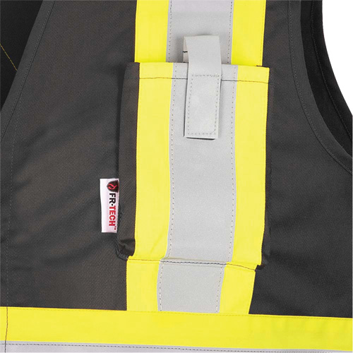 7729 FR-Tech&reg; Flame-Resistant Arc Safety Vest, Small, Black, 10 cal/cm² TGS INDUSTRIEL
