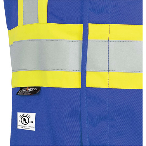 7730 Veste r&eacute;sistante aux arcs &eacute;lectriques FR-Tech, Petit, Bleu royal, 10 cal/cm² TGS INDUSTRIEL