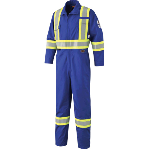 7704 Combinaison &agrave; haute visibilit&eacute; FR-Tech, Taille 42, Bleu royal, 10 cal/cm²/9,7 cal/cm² TGS INDUSTRIEL