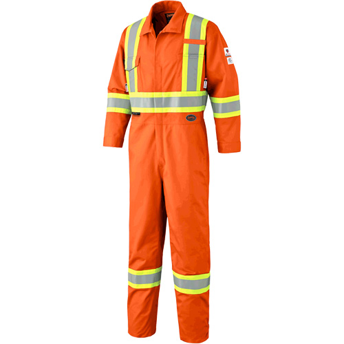 7702T Combinaison FR-Tech contre les arcs, Taille 40 (grand taille), Orange haute visibilit&eacute;, 10 cal/cm² TGS INDUSTRIEL