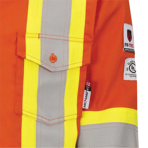 7743 Chemise de s&eacute;curit&eacute; ignifug&eacute;e FR-Tech, Petit, Orange haute visibilit&eacute; TGS INDUSTRIEL