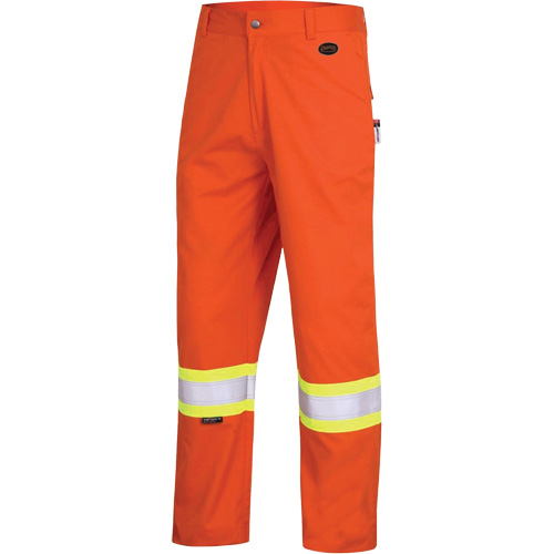 7763 Pantalon de s&eacute;curit&eacute; haute visibilit&eacute; r&eacute;sistant aux arcs &eacute;lectriques FR-Tech 88/12, 44, x 34, Orange haute visibilit&eacute;, 9,7 cal/cm² TGS INDUSTRIEL