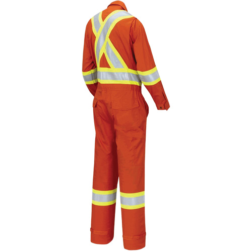 7702W Combinaison FR-Tech ignifuge/contre les arcs pour femme, Taille T-petit, Orange haute visibilit&eacute;, 10 cal/cm² TGS INDUSTRIEL
