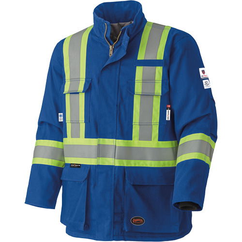 5523 Manteau de s&eacute;curit&eacute; ignifuge, Petit, Bleu royal, 58 cal/cm² TGS INDUSTRIEL