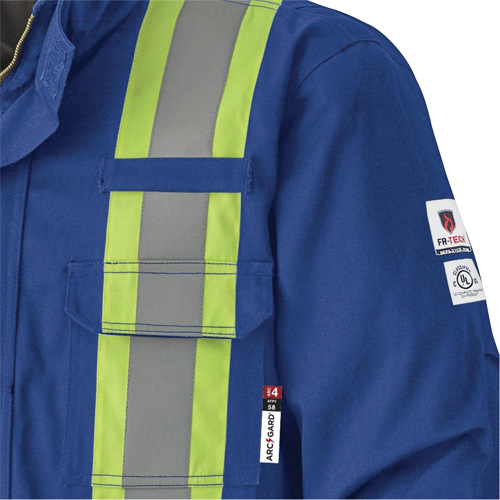 5523 Manteau de s&eacute;curit&eacute; ignifuge, Petit, Bleu royal, 58 cal/cm² TGS INDUSTRIEL