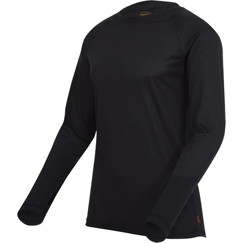 D2200A Premium Quick-Dry & Moisture-Wicking Underwear Set, Men's, X-Small, Black TGS INDUSTRIEL