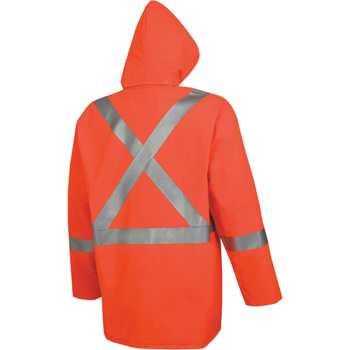 576J Veste de pluie ignifuge haute visibilit&eacute;, Petit, Orange haute visibilit&eacute; TGS INDUSTRIEL