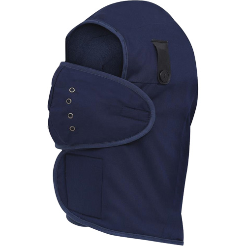 565N Doublure de casque de protection &agrave; col long, Doublure en Molleton, Taille unique, Bleu marin TGS INDUSTRIEL