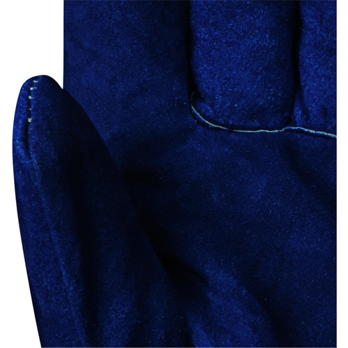 630 Blue Insulated Fitter's Gloves, One Size, Split Cowhide Palm, Boa Inner Lining TGS INDUSTRIEL