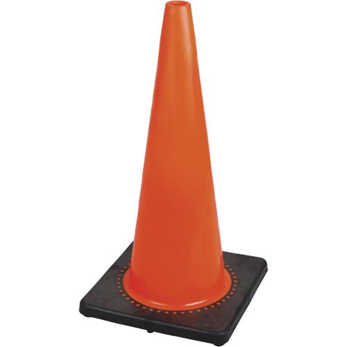183P Premium Flexible Safety Cone, 28", Orange TGS INDUSTRIEL