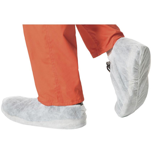 2022 Couvre-chaussures jetables, Taille unique, Polypropyl&egrave;ne, Blanc TGS INDUSTRIEL