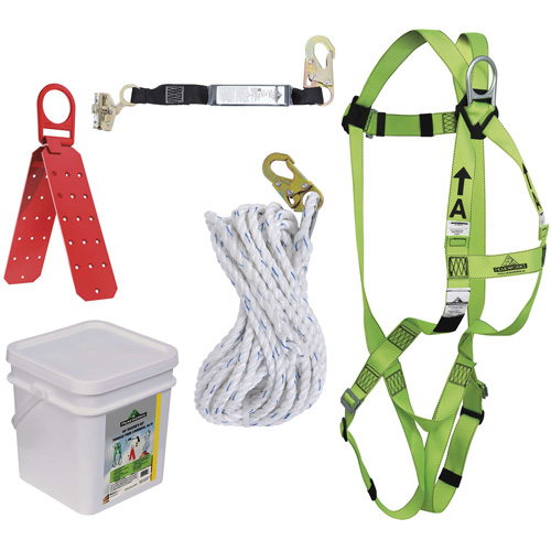 RK4-50 Ensemble de protection contre les chutes, Trousses pour couvreur de toit TGS INDUSTRIEL