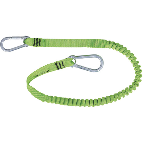 TT-9902 Longe de harnais d'outils Slim Line, Longueur fixe, Mousqueton double TGS INDUSTRIEL