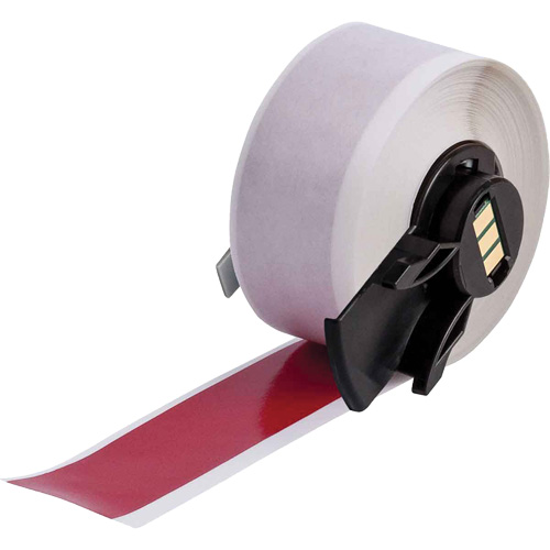 Multi-Purpose Label Tape, Vinyl, Red, 1" Width TGS INDUSTRIEL