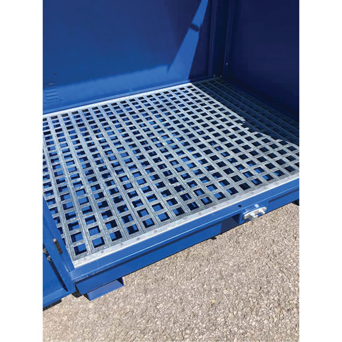 Palette de d&eacute;versement en acier avec couvercle rigide S-4 Ultra, 61" lo x 54,4" la x 52" h, Capacit&eacute; de charge 4700 lb TGS INDUSTRIEL