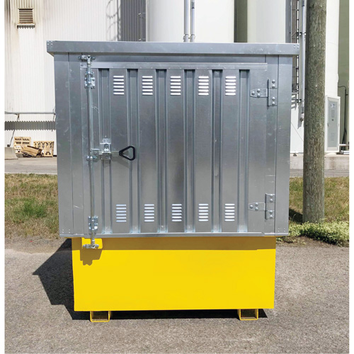 Steel Ultra-IBC Hard Top, 71.1" L x 83.1" W x 66.3" H, 5640 lbs. Load Capacity TGS INDUSTRIEL