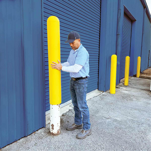 Ultra-Post Protector, 4" dia. x 52" l, Jaune TGS INDUSTRIEL