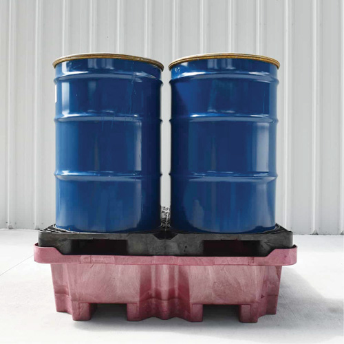 4-Drum Ultra-Spill King&reg; Drum Spill Pallet, 85 US gal. Spill Capacity, 51" x 51" x 17.5" TGS INDUSTRIEL