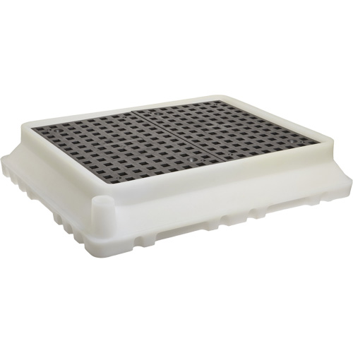 P4 Ultra-Spill Tray, 17" lo x 21" la x 4" h, Cap. de d&eacute;versement 2,9 gal. US TGS INDUSTRIEL