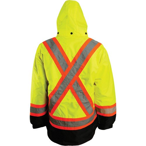 Veste 7 en 1, Polyester, Orange haute visibilit&eacute;, T-Grand TGS INDUSTRIEL