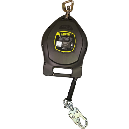 Cordage de s&eacute;curit&eacute; autor&eacute;tractable Falcon +, 50', Acier galvanis&eacute;, Pivotant TGS INDUSTRIEL