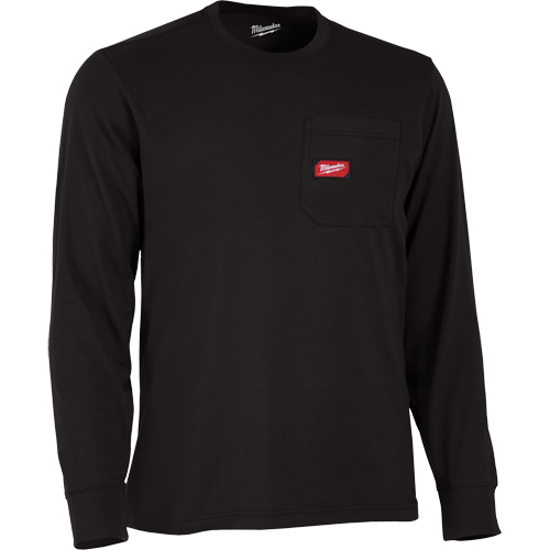 T-shirt &agrave; manches longues avec poches Gridiron, Hommes, Petit, Noir TGS INDUSTRIEL