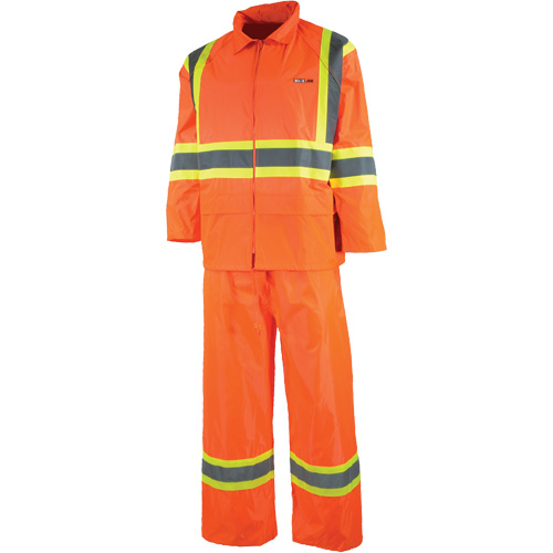 V&ecirc;tement imperm&eacute;able &eacute;tanche, Nylon/PVC, T-petit, Orange haute visibilit&eacute; TGS INDUSTRIEL